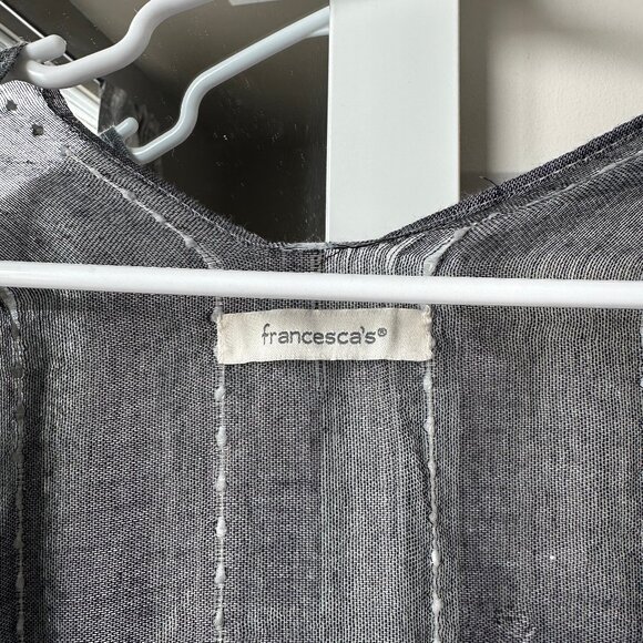 Francesca's Blue and White Kimono OSFM - Picture 6 of 6